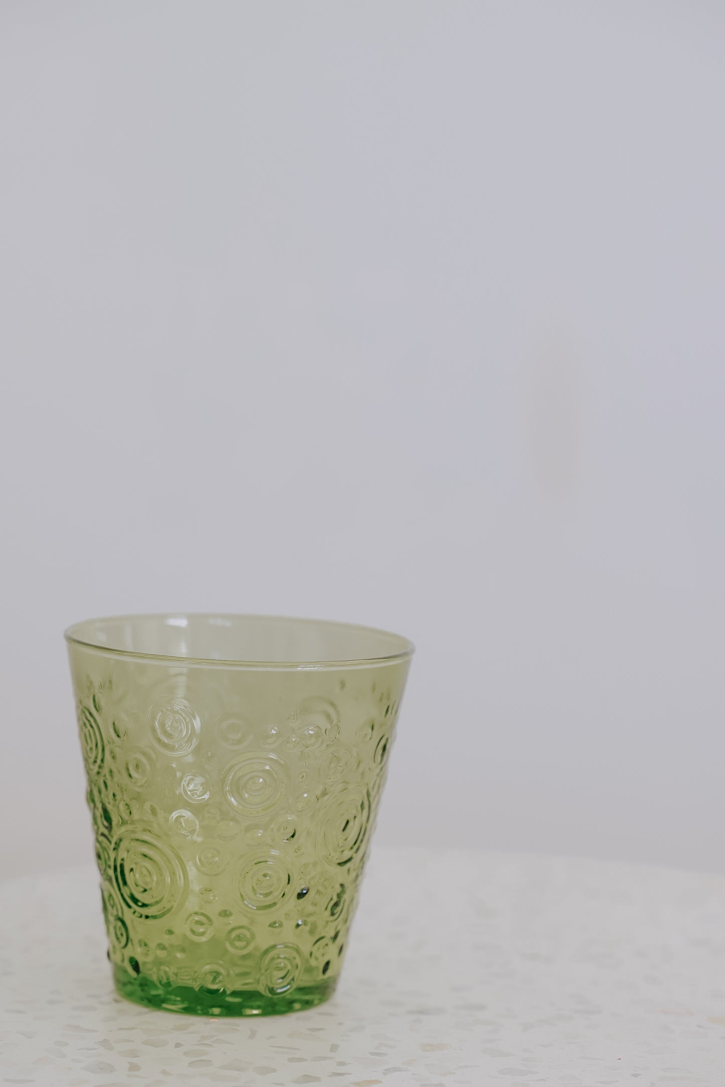 Drinking Glass Set of Lime Green 8oz