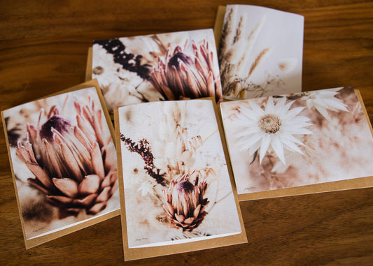 Dried Blooms Card Set